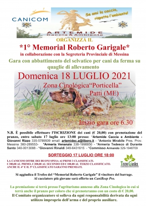 Memorial &quot;Roberto Garigale&quot; 2021